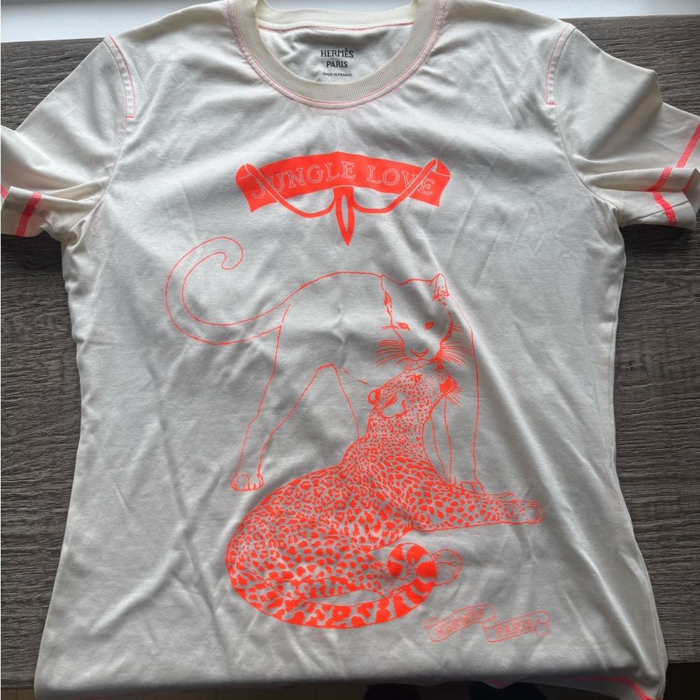 Cream and Orange Kids T-Shirt